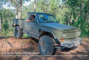 Jeep Action Editor checking tracks for Camp Coffs 2017